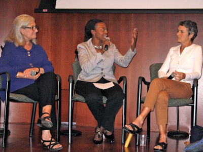Dr. Lee Anne Bell, Dr. Yolanda Sealey-Ruiz and Markie Hancock discuss issues of integration following the screening of a new documentary on the same topic.