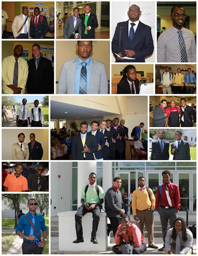 Students at Dillard University were challenged to set a standard of excellence by wearing suits on the first day of class last week.