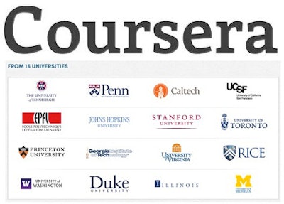 Companies like Coursera enable universities to offer online classes to students who may not otherwise enroll.