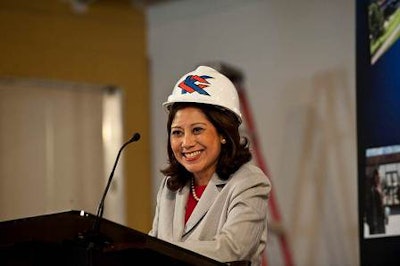 U.S. Labor Secretary Hilda Solis is helping guide an initiative to develop training programs to enable schools to meet the workforce needs of local industries.