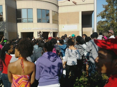 Wilberforce students protested, threatened to transfer in October.