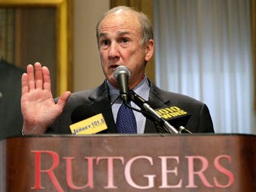 Rutgers President Robert Barchi has been in the middle of controversy since taking office last September.