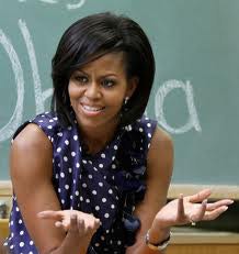 First Lady Michelle Obama told students Tuesday that meeting the 2020 goal is important, but their personal success is just as significant.