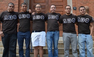 Lambda Theta Phi is a national organization, recognized by the North-American Inter-Fraternity Conference and the National Association of Latino Fraternal Organizations. (Photo courtesy of Johnson C. Smith University)