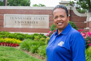 At one point, Catana Starks also served as coach of the men’s and women’s swimming and diving teams at Tennessee State University, her alma mater.