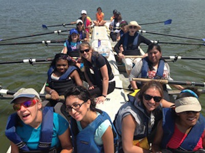 The Initiative for Women With Disabilities taught rowing skills through its Young Women’s Program Rowing Camp 2014.