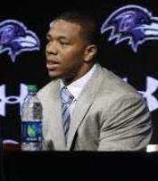 Running back Ray Rice was released by the Baltimore Ravens and suspended by the NFL after knocking out his then-fiancee in an Atlantic City casino elevator in February.