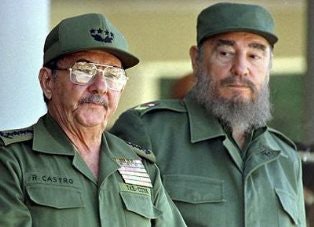 Students say much of what Americans hear about Cuba is related to its leadership—Fidel Castro, right, and his brother, Raul—and communism.
