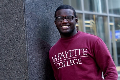 Scholarship recipient Christopher Felix says there were only two or three counselors at his high school, where student enrollment was about 3,000 students.