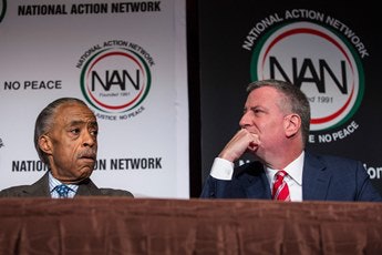 Rev. Al Sharpton with New York City Mayor Bill de Blasio agree that it’s time to have a national standard for policing.