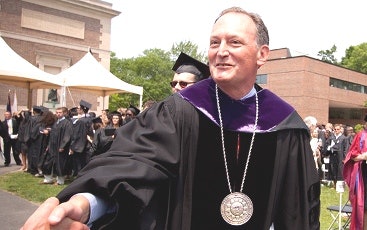 Dr. Barry Mills, who became president of Bowdoin College in Maine in 2001, endeavored to make his alma mater “look more like the rest of America.”
