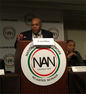 Diverse Senior Writer Jamal Eric Watson moderates a panel discussion on the “Crisis of the Black Intelligentsia.”