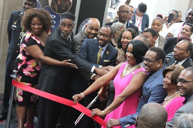 NAACP leaders and supporters cut the ribbon at the opening ceremony of the NAACP’s 106th convention taking place this week in Philadelphia. (Photo courtesy of NAACP)