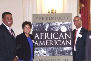 From left to right: Dr. Gerald Smith, Dr. Karen Cotton McDaniel, and Dr. John Hardin (photo courtesy of Western Kentucky University)