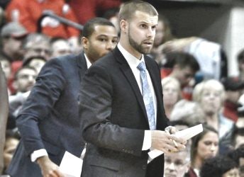 Bryant University assistant coach Chris Burns