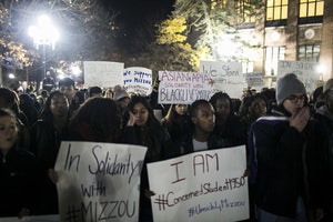 Student protesters at Michigan public universities are demanding that 10 percent of faculty members be African-American.