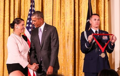 Dr. Evelyn Brooks Higginbotham was awarded a National Humanities Medal by President Obama last year.