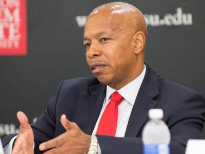 Winston-Salem State Chancellor Elwood Robinson wants to “create that kind of presence” that ingrains in WSSU students and graduates an expectation that they will change the world.