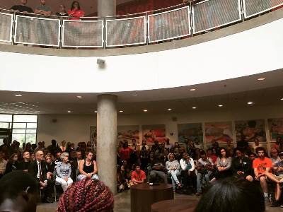 American University held a town hall meeting in the wake of recent racial incidents and campus protests.