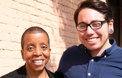 Angela Gilmore, left, a North Carolina Central University law professor, and Joaquin Carcaño, a University of North Carolina at Chapel Hill employee, have a lawsuit pending which claims that North Carolina’s “bathroom law” is unconstitutional. (Photo courtesy of Lambda Legal)