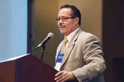 Dr. Archie W. Ervin speaks at a NADOHE conference. (Photo courtesy of NADOHE)