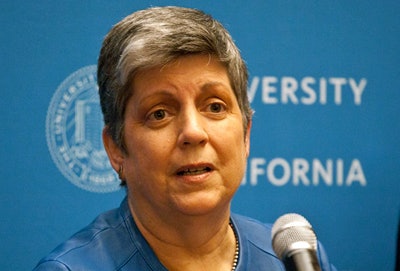 University of California President Janet Napolitano