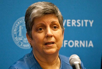 University of California president Janet Napolitano