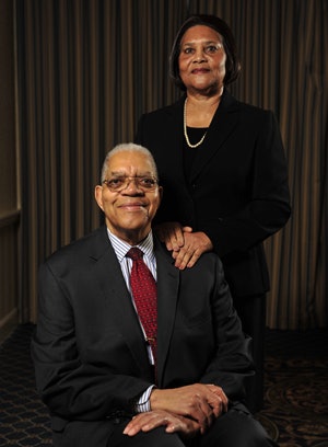 Dr. Samuel DuBois Cook and his wife, Sylvia.