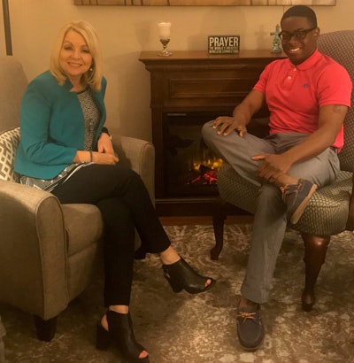 Dr. Sylvia Frejd and Shaquille Cook