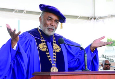 Dr. David Holmes Swinton advises aspiring HBCU presidents: “Be very sure about why you want to be an HBCU president. You can’t do it just for pay or prestige, because you won’t be successful.” (Photo courtesy of Benedict College)