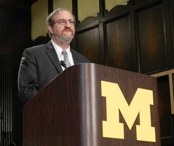 Dr. Mark Schlissel is president of the University of Michigan, Ann Arbor