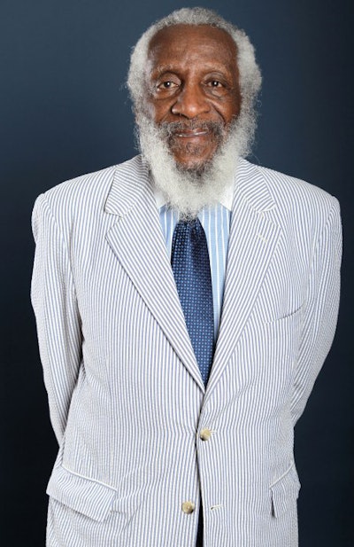 Comedian Dick Gregory was a civil rights activist, comedian and frequent lecturer on college campuses across the nation.