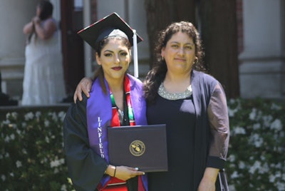 Giselle Naranjo-Nelson with her mother Reina.