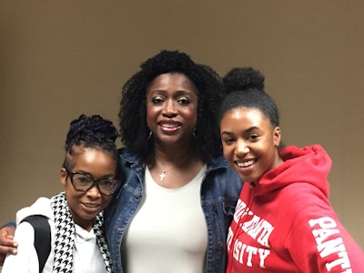 Felicia Henderson with interns Trishunda Mooney (left) and Kirsten Owens (right), both of Clark Atlanta University