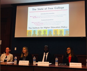 Featured speakers on “The State of Free College” panel.