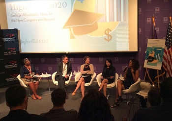 Panelists discuss policy reforms to improve access and equity in college affordability.
