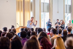 O’Rourke at Paul Quinn College
