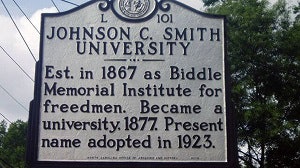 Johnson C. Smith University historical marker