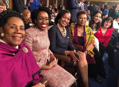Members of the 116th Congress after the official swearing-in