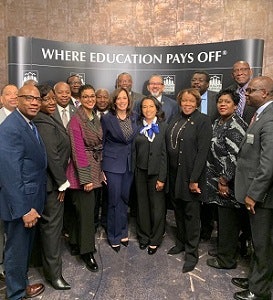 Sen. Kamala Harris meets with HBCU leaders