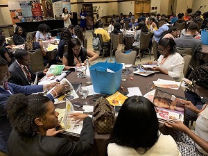 Students participating in an UNCF SLC conference session.