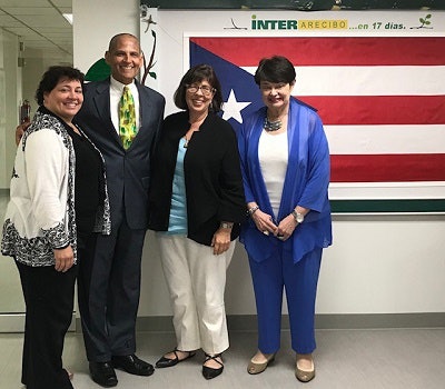 Dr. Deborah Santiago, Dr. Rafael Ramirez-Rivera, Sarita Brown and Dr. Margarita Benitez, executive director of the Puerto Rican Foundation for the Humanities.