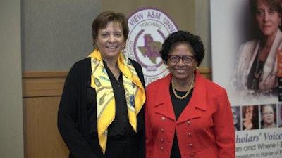 Paula Giddings with Dr. Ruth J. Simmons.