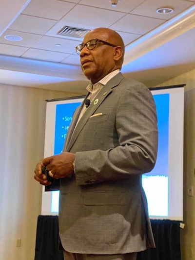 Morgan State University president Dr. David Wilson delivered the keynote address at this year’s Aspiring Leaders convening.