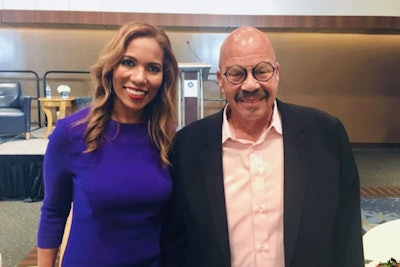 Dr. Roslyn Clark Artis (left) and Tom Joyner (right)