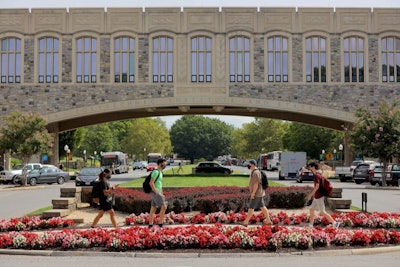 Students Walk On Virginia Techs Blacksburg Campus On Aug 24 The First Day Of Classes For The Fall 2020 Semester Photo By Ray Meese For Virginia Tech