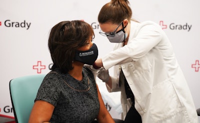 “There are multiple ways to build confidence in people who are trying to ever have a better understanding of why they should be confident in something,” said Dr. Valerie Montgomery Rice, president of Morehouse School of Medicine. “Sometimes people have to see you actually participate.”