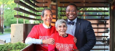 Bob and Missy Weiler with Dr. James L. Moore III