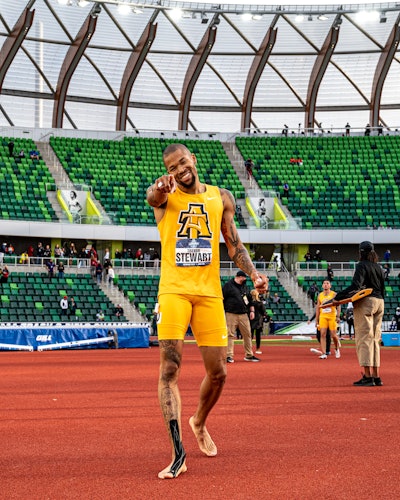 Olympic gold and bronze medalist Trevor Stewart of North Carolina A&T State University. (Courtesy of North Carolina A&T Athletics)
