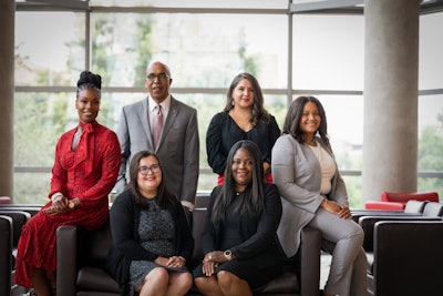 Members of the Dean's Diversity Postdoctoral Fellows Program hired by The Ohio State University with Dean Noelle Arnold and Dean Donald Pope-Davis